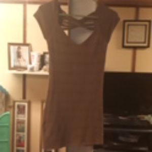 Tan mini dress